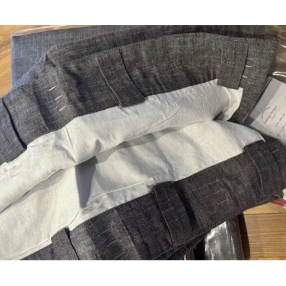 Pottery Barn Emery Drape Blackout Panel 50x96 NWT! Gray Linen Cotton